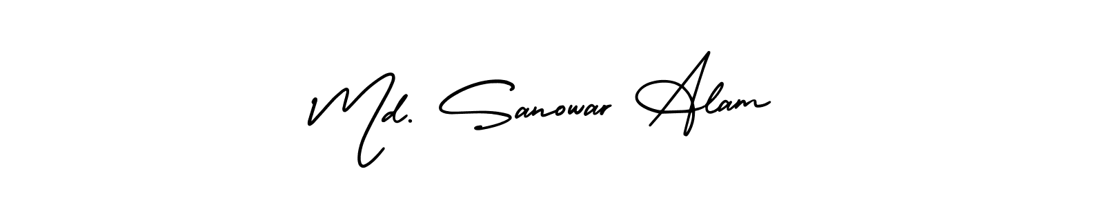 Make a beautiful signature design for name Md. Sanowar Alam. With this signature (AmerikaSignatureDemo-Regular) style, you can create a handwritten signature for free. Md. Sanowar Alam signature style 3 images and pictures png