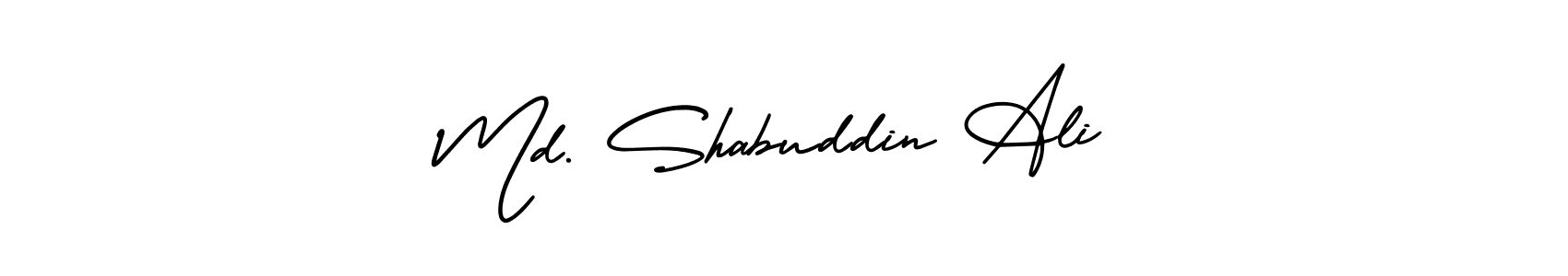 Make a beautiful signature design for name Md. Shabuddin Ali. With this signature (AmerikaSignatureDemo-Regular) style, you can create a handwritten signature for free. Md. Shabuddin Ali signature style 3 images and pictures png