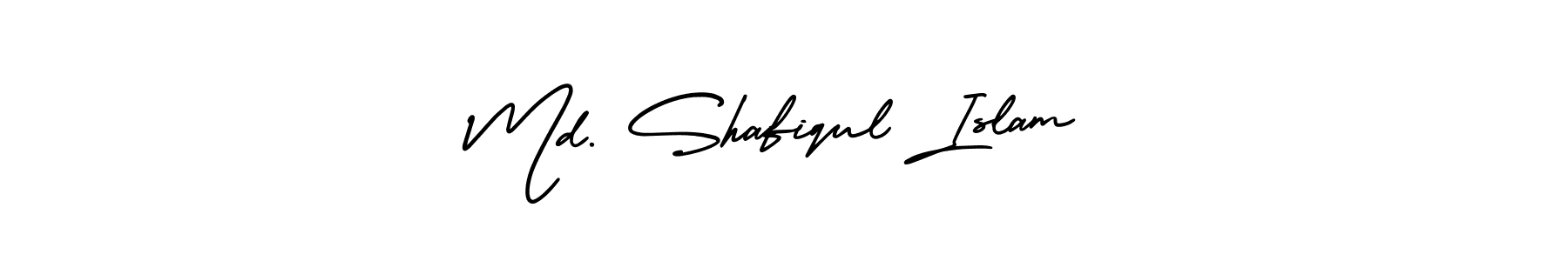 Use a signature maker to create a handwritten signature online. With this signature software, you can design (AmerikaSignatureDemo-Regular) your own signature for name Md. Shafiqul Islam. Md. Shafiqul Islam signature style 3 images and pictures png