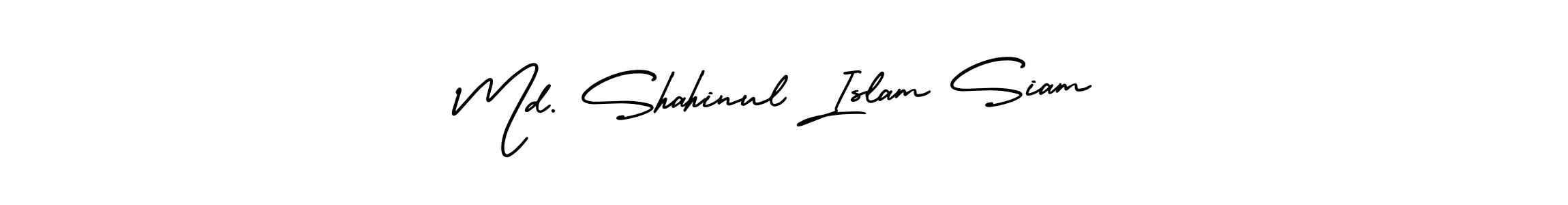 Use a signature maker to create a handwritten signature online. With this signature software, you can design (AmerikaSignatureDemo-Regular) your own signature for name Md. Shahinul Islam Siam. Md. Shahinul Islam Siam signature style 3 images and pictures png