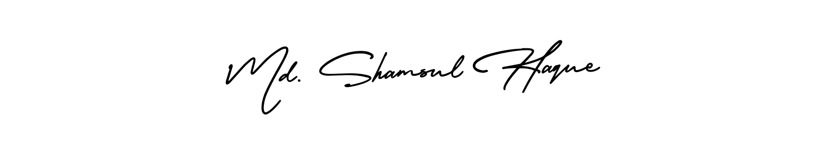 How to make Md. Shamsul Haque name signature. Use AmerikaSignatureDemo-Regular style for creating short signs online. This is the latest handwritten sign. Md. Shamsul Haque signature style 3 images and pictures png