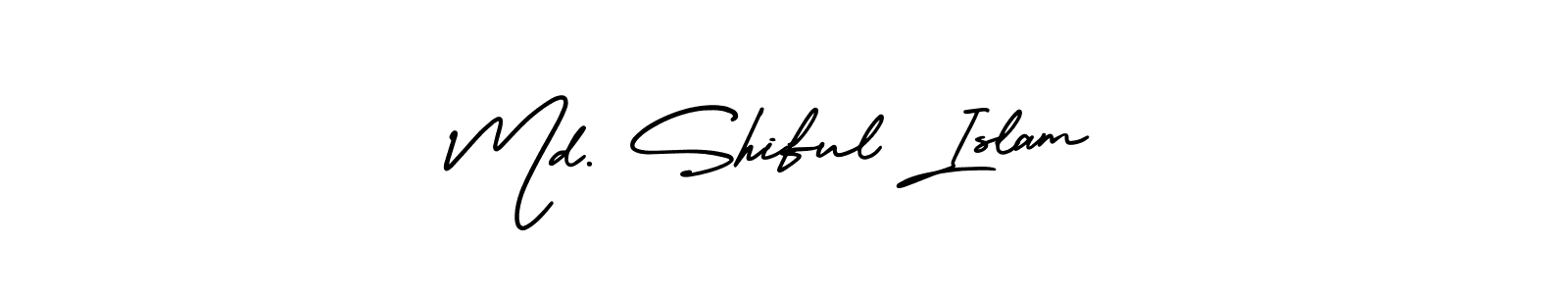 How to make Md. Shiful Islam signature? AmerikaSignatureDemo-Regular is a professional autograph style. Create handwritten signature for Md. Shiful Islam name. Md. Shiful Islam signature style 3 images and pictures png
