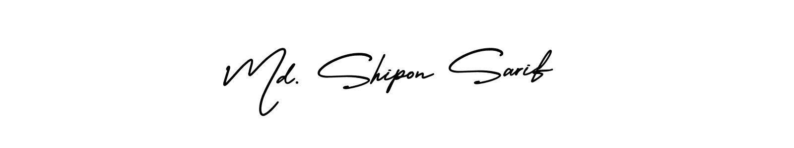 Also You can easily find your signature by using the search form. We will create Md. Shipon Sarif name handwritten signature images for you free of cost using AmerikaSignatureDemo-Regular sign style. Md. Shipon Sarif signature style 3 images and pictures png