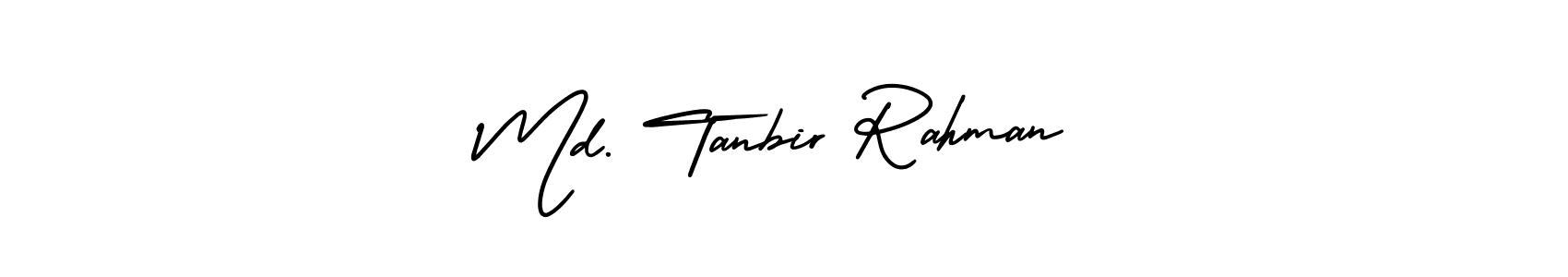 Md. Tanbir Rahman stylish signature style. Best Handwritten Sign (AmerikaSignatureDemo-Regular) for my name. Handwritten Signature Collection Ideas for my name Md. Tanbir Rahman. Md. Tanbir Rahman signature style 3 images and pictures png