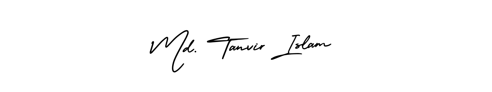 Use a signature maker to create a handwritten signature online. With this signature software, you can design (AmerikaSignatureDemo-Regular) your own signature for name Md. Tanvir Islam. Md. Tanvir Islam signature style 3 images and pictures png