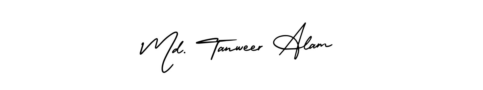 Make a beautiful signature design for name Md. Tanweer Alam. With this signature (AmerikaSignatureDemo-Regular) style, you can create a handwritten signature for free. Md. Tanweer Alam signature style 3 images and pictures png