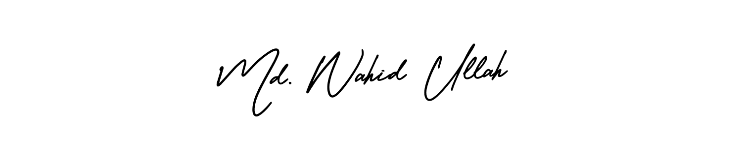 Create a beautiful signature design for name Md. Wahid Ullah. With this signature (AmerikaSignatureDemo-Regular) fonts, you can make a handwritten signature for free. Md. Wahid Ullah signature style 3 images and pictures png