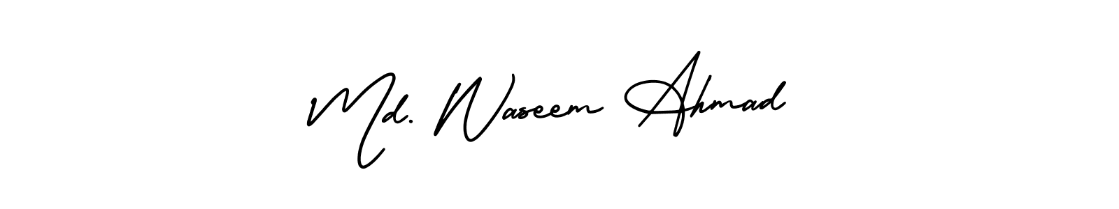 Also we have Md. Waseem Ahmad name is the best signature style. Create professional handwritten signature collection using AmerikaSignatureDemo-Regular autograph style. Md. Waseem Ahmad signature style 3 images and pictures png