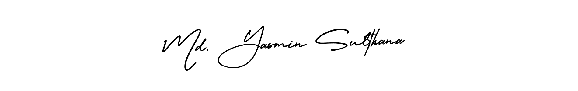 Also You can easily find your signature by using the search form. We will create Md. Yasmin Sulthana name handwritten signature images for you free of cost using AmerikaSignatureDemo-Regular sign style. Md. Yasmin Sulthana signature style 3 images and pictures png