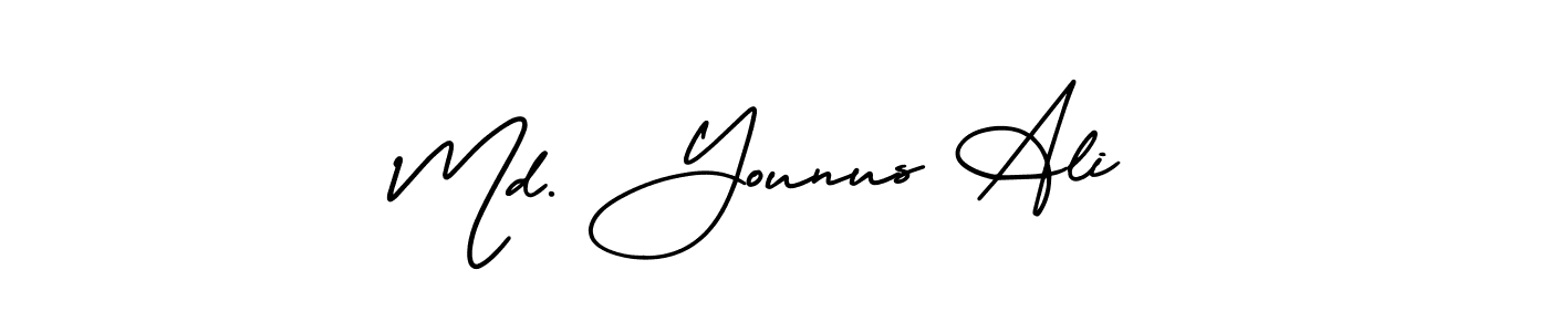 Check out images of Autograph of Md. Younus Ali name. Actor Md. Younus Ali Signature Style. AmerikaSignatureDemo-Regular is a professional sign style online. Md. Younus Ali signature style 3 images and pictures png