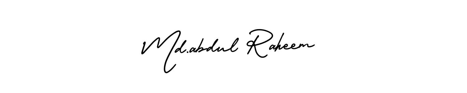 See photos of Md.abdul Raheem official signature by Spectra . Check more albums & portfolios. Read reviews & check more about AmerikaSignatureDemo-Regular font. Md.abdul Raheem signature style 3 images and pictures png