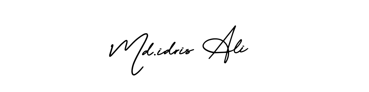 Similarly AmerikaSignatureDemo-Regular is the best handwritten signature design. Signature creator online .You can use it as an online autograph creator for name Md.idris Ali. Md.idris Ali signature style 3 images and pictures png