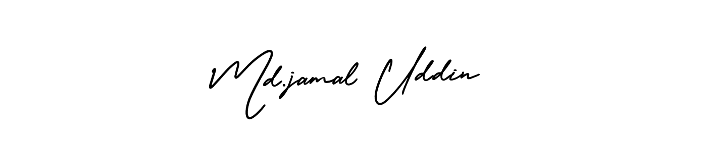 The best way (AmerikaSignatureDemo-Regular) to make a short signature is to pick only two or three words in your name. The name Md.jamal Uddin include a total of six letters. For converting this name. Md.jamal Uddin signature style 3 images and pictures png