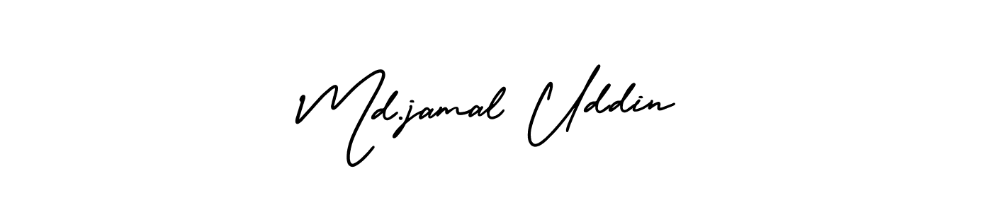 The best way (AmerikaSignatureDemo-Regular) to make a short signature is to pick only two or three words in your name. The name Md.jamal Uddin include a total of six letters. For converting this name. Md.jamal Uddin signature style 3 images and pictures png