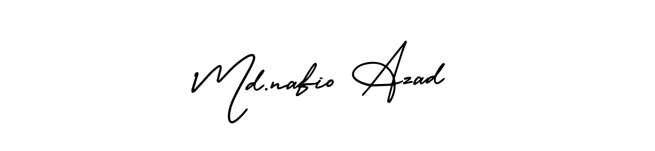 You should practise on your own different ways (AmerikaSignatureDemo-Regular) to write your name (Md.nafio Azad) in signature. don't let someone else do it for you. Md.nafio Azad signature style 3 images and pictures png