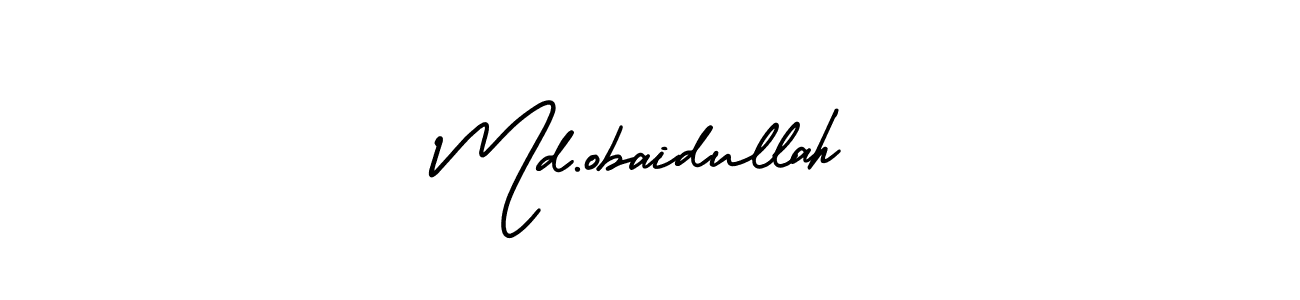 How to make Md.obaidullah signature? AmerikaSignatureDemo-Regular is a professional autograph style. Create handwritten signature for Md.obaidullah name. Md.obaidullah signature style 3 images and pictures png