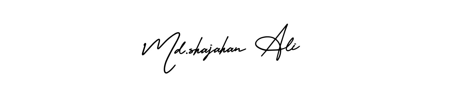 How to make Md.shajahan Ali signature? AmerikaSignatureDemo-Regular is a professional autograph style. Create handwritten signature for Md.shajahan Ali name. Md.shajahan Ali signature style 3 images and pictures png