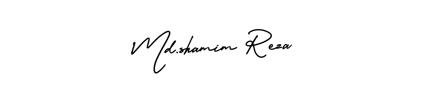 Also we have Md.shamim Reza name is the best signature style. Create professional handwritten signature collection using AmerikaSignatureDemo-Regular autograph style. Md.shamim Reza signature style 3 images and pictures png