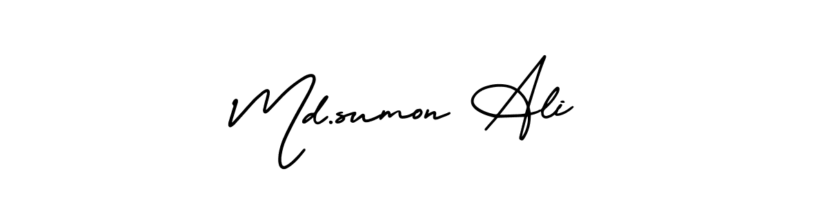 Md.sumon Ali stylish signature style. Best Handwritten Sign (AmerikaSignatureDemo-Regular) for my name. Handwritten Signature Collection Ideas for my name Md.sumon Ali. Md.sumon Ali signature style 3 images and pictures png