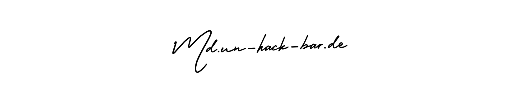 Create a beautiful signature design for name Md.un-hack-bar.de. With this signature (AmerikaSignatureDemo-Regular) fonts, you can make a handwritten signature for free. Md.un-hack-bar.de signature style 3 images and pictures png