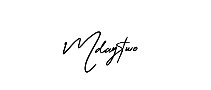 This is the best signature style for the Mdaytwo name. Also you like these signature font (AmerikaSignatureDemo-Regular). Mix name signature. Mdaytwo signature style 3 images and pictures png