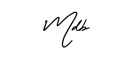 Similarly AmerikaSignatureDemo-Regular is the best handwritten signature design. Signature creator online. You can use it as an online autograph creator for name Mdb. Mdb signature style 3 images and pictures png