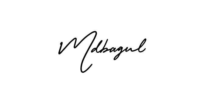 Mdbagul stylish signature style. Best Handwritten Sign (AmerikaSignatureDemo-Regular) for my name. Handwritten Signature Collection Ideas for my name Mdbagul. Mdbagul signature style 3 images and pictures png