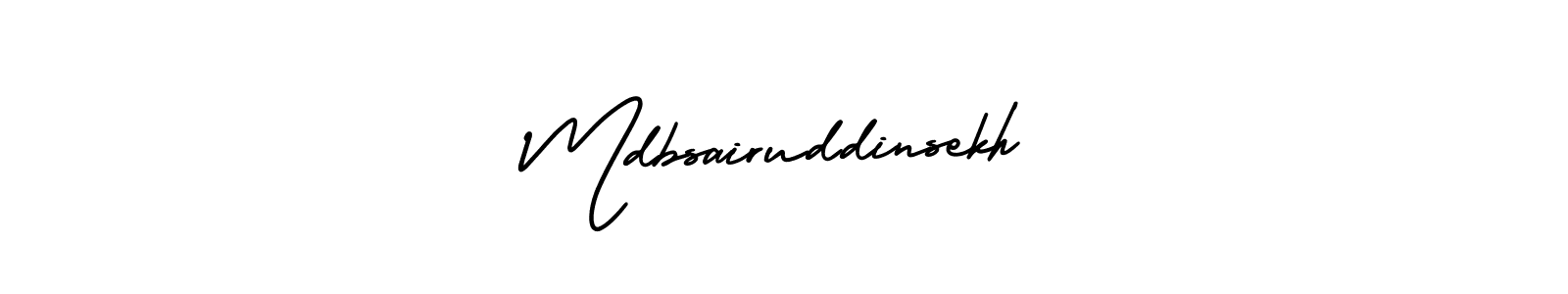 It looks lik you need a new signature style for name Mdbsairuddinsekh. Design unique handwritten (AmerikaSignatureDemo-Regular) signature with our free signature maker in just a few clicks. Mdbsairuddinsekh signature style 3 images and pictures png