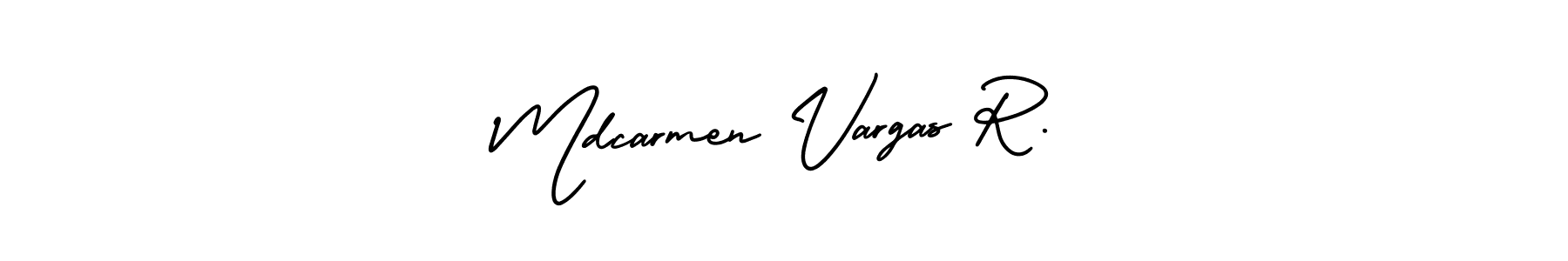 if you are searching for the best signature style for your name Mdcarmen Vargas R.. so please give up your signature search. here we have designed multiple signature styles  using AmerikaSignatureDemo-Regular. Mdcarmen Vargas R. signature style 3 images and pictures png