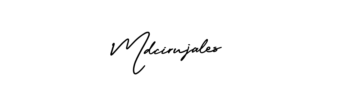 It looks lik you need a new signature style for name Mdcirujales. Design unique handwritten (AmerikaSignatureDemo-Regular) signature with our free signature maker in just a few clicks. Mdcirujales signature style 3 images and pictures png