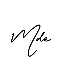 This is the best signature style for the Mde name. Also you like these signature font (AmerikaSignatureDemo-Regular). Mix name signature. Mde signature style 3 images and pictures png