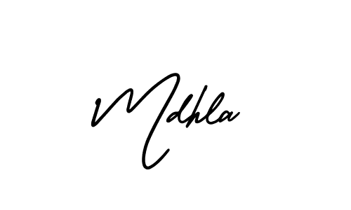 Design your own signature with our free online signature maker. With this signature software, you can create a handwritten (AmerikaSignatureDemo-Regular) signature for name Mdhla. Mdhla signature style 3 images and pictures png