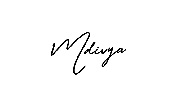 How to Draw Mdivya signature style? AmerikaSignatureDemo-Regular is a latest design signature styles for name Mdivya. Mdivya signature style 3 images and pictures png