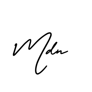 Create a beautiful signature design for name Mdn. With this signature (AmerikaSignatureDemo-Regular) fonts, you can make a handwritten signature for free. Mdn signature style 3 images and pictures png