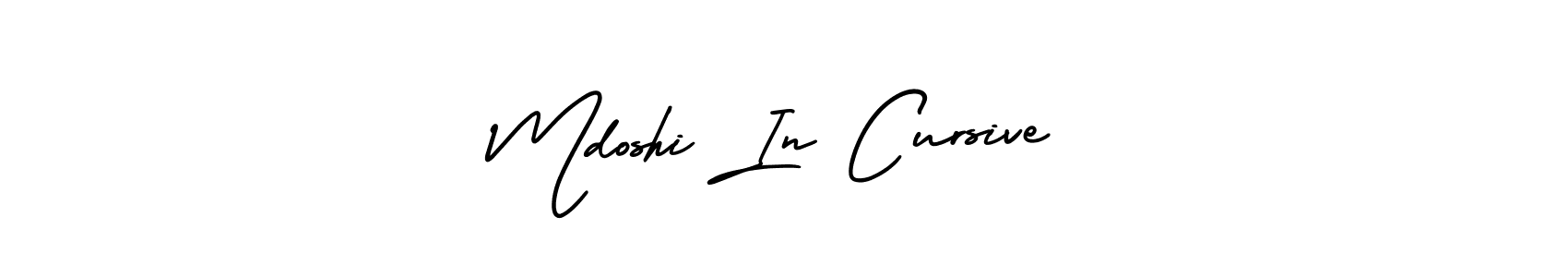 You should practise on your own different ways (AmerikaSignatureDemo-Regular) to write your name (Mdoshi In Cursive) in signature. don't let someone else do it for you. Mdoshi In Cursive signature style 3 images and pictures png