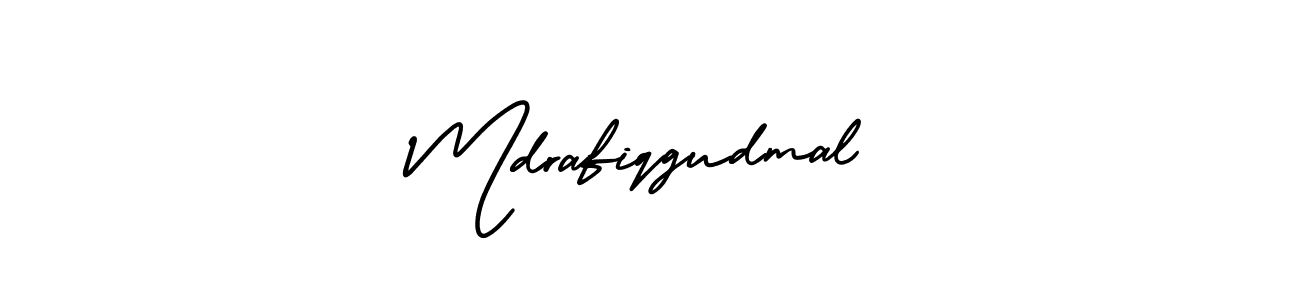 Mdrafiqgudmal stylish signature style. Best Handwritten Sign (AmerikaSignatureDemo-Regular) for my name. Handwritten Signature Collection Ideas for my name Mdrafiqgudmal. Mdrafiqgudmal signature style 3 images and pictures png