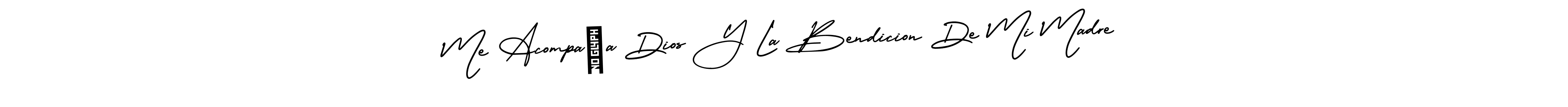 This is the best signature style for the Me Acompaña Dios Y La Bendicion De Mi Madre name. Also you like these signature font (AmerikaSignatureDemo-Regular). Mix name signature. Me Acompaña Dios Y La Bendicion De Mi Madre signature style 3 images and pictures png