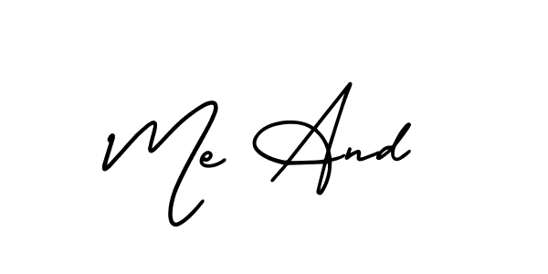 Similarly AmerikaSignatureDemo-Regular is the best handwritten signature design. Signature creator online .You can use it as an online autograph creator for name Me And. Me And signature style 3 images and pictures png