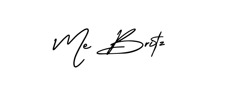 This is the best signature style for the Me Britz name. Also you like these signature font (AmerikaSignatureDemo-Regular). Mix name signature. Me Britz signature style 3 images and pictures png