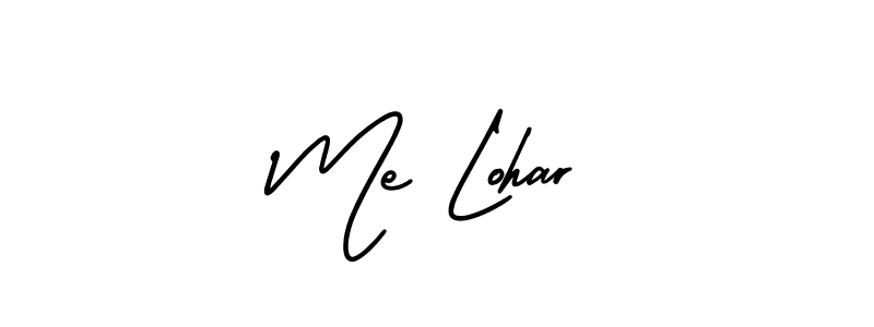 Also You can easily find your signature by using the search form. We will create Me Lohar name handwritten signature images for you free of cost using AmerikaSignatureDemo-Regular sign style. Me Lohar signature style 3 images and pictures png