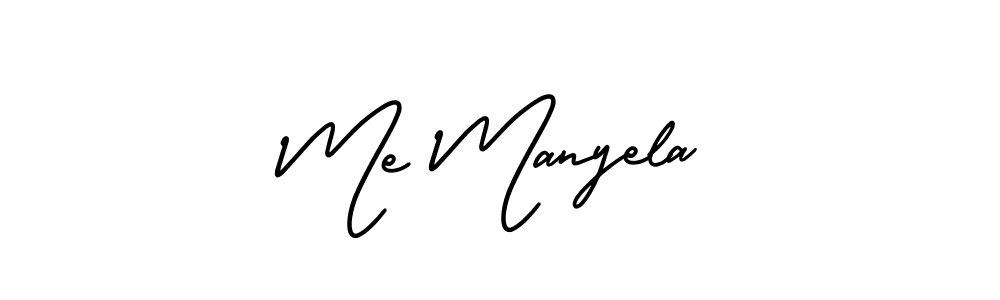 Best and Professional Signature Style for Me Manyela. AmerikaSignatureDemo-Regular Best Signature Style Collection. Me Manyela signature style 3 images and pictures png