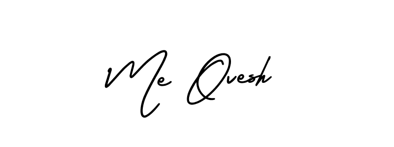 How to make Me Ovesh signature? AmerikaSignatureDemo-Regular is a professional autograph style. Create handwritten signature for Me Ovesh name. Me Ovesh signature style 3 images and pictures png