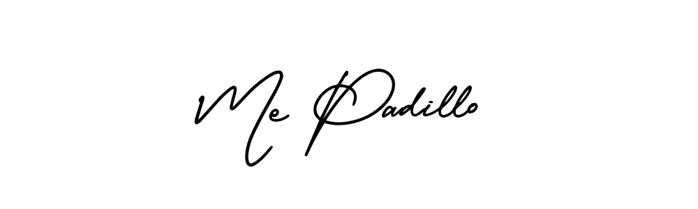 Me Padillo stylish signature style. Best Handwritten Sign (AmerikaSignatureDemo-Regular) for my name. Handwritten Signature Collection Ideas for my name Me Padillo. Me Padillo signature style 3 images and pictures png