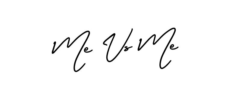 AmerikaSignatureDemo-Regular is a professional signature style that is perfect for those who want to add a touch of class to their signature. It is also a great choice for those who want to make their signature more unique. Get Me Vs Me name to fancy signature for free. Me Vs Me signature style 3 images and pictures png