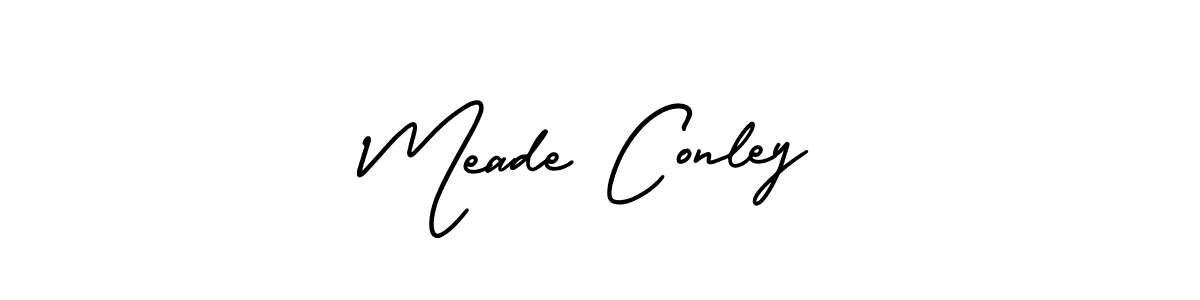 How to make Meade Conley name signature. Use AmerikaSignatureDemo-Regular style for creating short signs online. This is the latest handwritten sign. Meade Conley signature style 3 images and pictures png