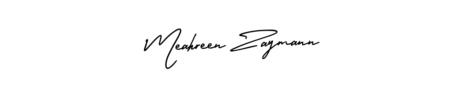 Make a beautiful signature design for name Meahreen Zaymann. Use this online signature maker to create a handwritten signature for free. Meahreen Zaymann signature style 3 images and pictures png