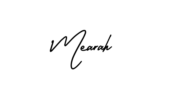 Design your own signature with our free online signature maker. With this signature software, you can create a handwritten (AmerikaSignatureDemo-Regular) signature for name Mearah. Mearah signature style 3 images and pictures png