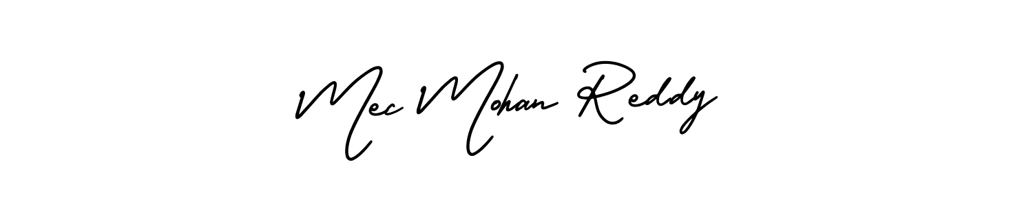 Design your own signature with our free online signature maker. With this signature software, you can create a handwritten (AmerikaSignatureDemo-Regular) signature for name Mec Mohan Reddy. Mec Mohan Reddy signature style 3 images and pictures png