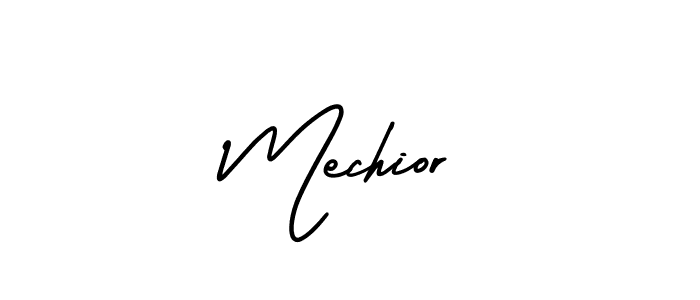 Make a beautiful signature design for name Mechior. With this signature (AmerikaSignatureDemo-Regular) style, you can create a handwritten signature for free. Mechior signature style 3 images and pictures png