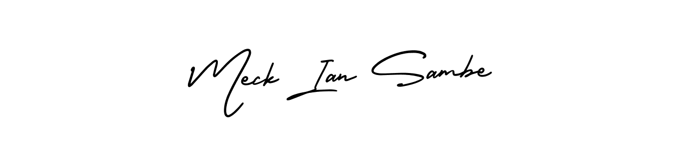 Make a beautiful signature design for name Meck Ian Sambe. Use this online signature maker to create a handwritten signature for free. Meck Ian Sambe signature style 3 images and pictures png